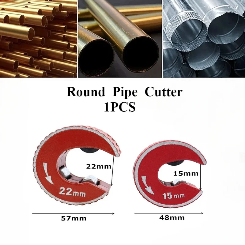 

1PC 15Mm & 22Mm Copper Cut Pvc Pipe Cutter Mini Auto Pipe Slice Plumbing Tool Zinc Alloy Tube for Cutting Copper Aluminum Pipes