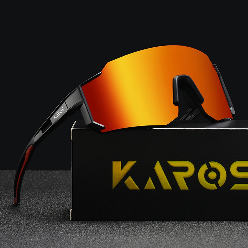 KAROS Extreme Fashion Sports Goggles UV400 MTB Cycling Driving Shockproof Unisex With Box
