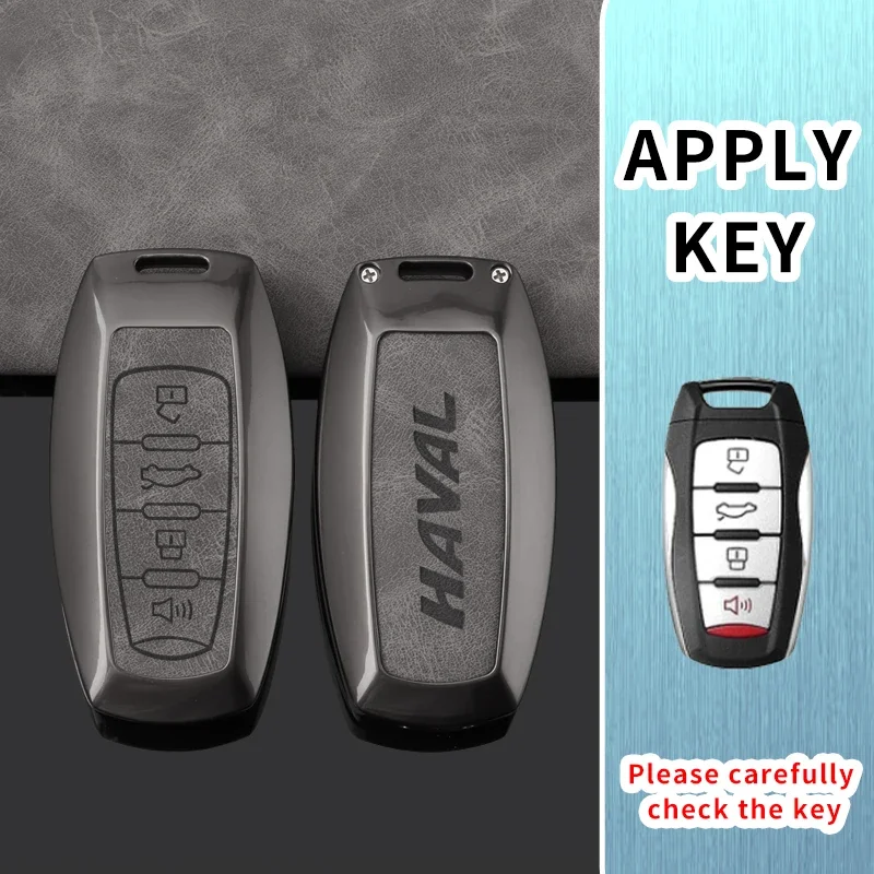 Car Key Case for Great Wall Haval Hover Jolion H1 H6 Coupe H7 H4 H9 F5 F7 F7X F7H H2S Dargo Remote Cover Shell Keychain Fob