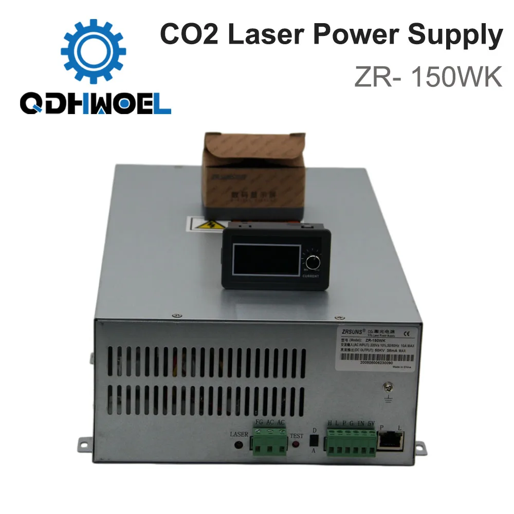 ZR-150WK 220V CO2 Laser Power Supply for 150W Glass Tube Laser Engraving Cutting Machine