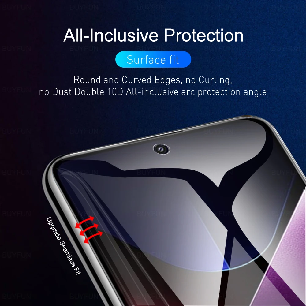 3pcs For Xiaomi Poco X7 X6 Pro Redmi Note 14 13 Pro＋ Turbo 4 Full glue cover hydrogel film pocoX7pro 14ProPlus Screen Protector