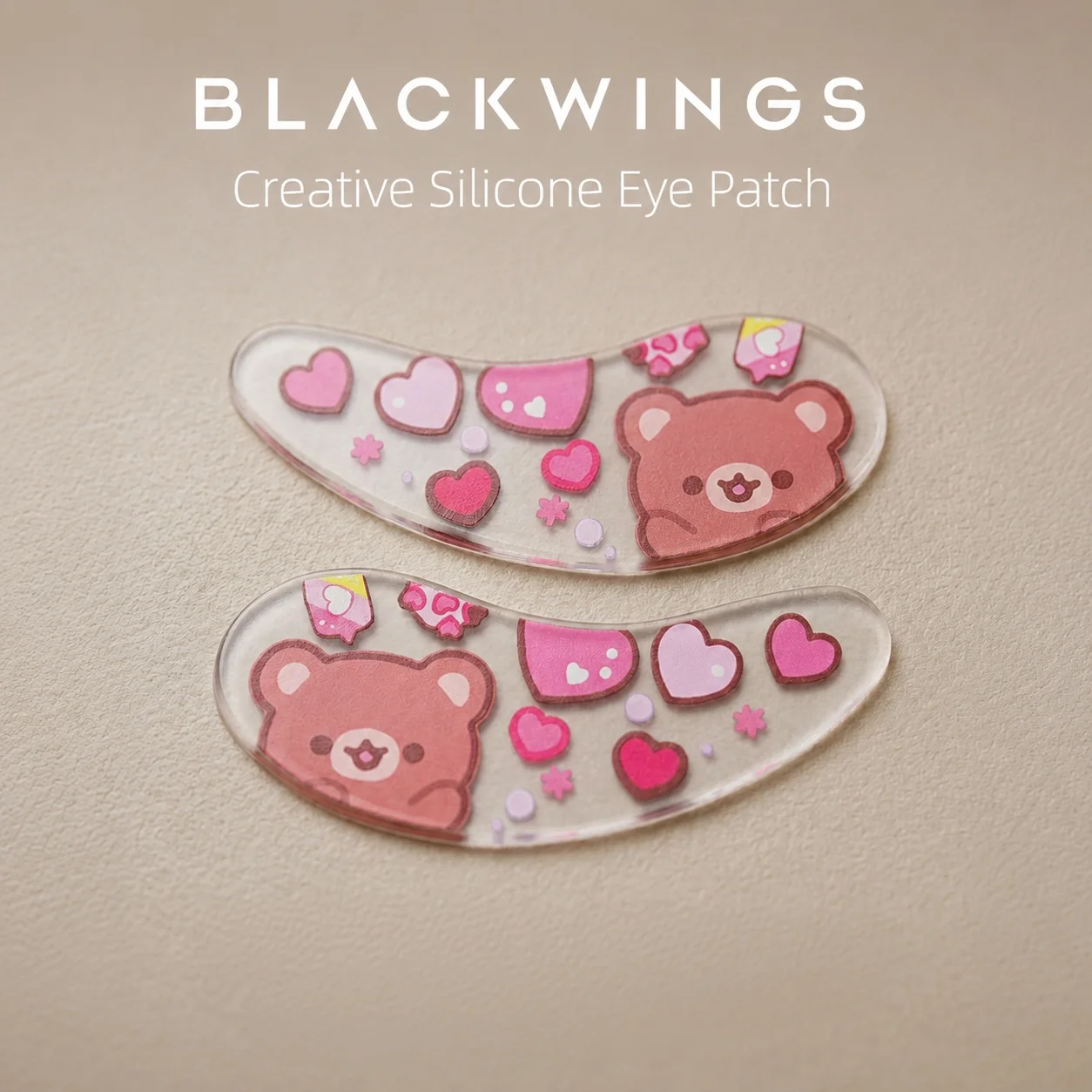 Blackwings Silikon-Augenmaske Ist eine Wiederverwendbare Kühlgel-Augenmaske mit Musterdesign, Ein Muss für Hautpflege Tag und Nacht – Detail 6