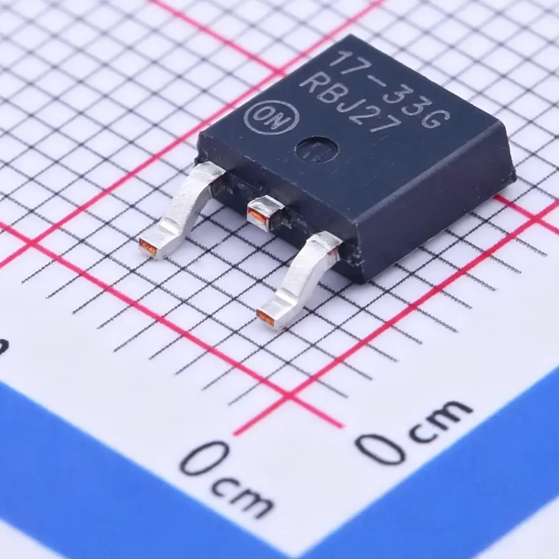50PCS/LOT NCP1117DT33RKG marking 17-33G Linear Voltage Regulator IC Positive Fixed 1 Output 1A DPAK