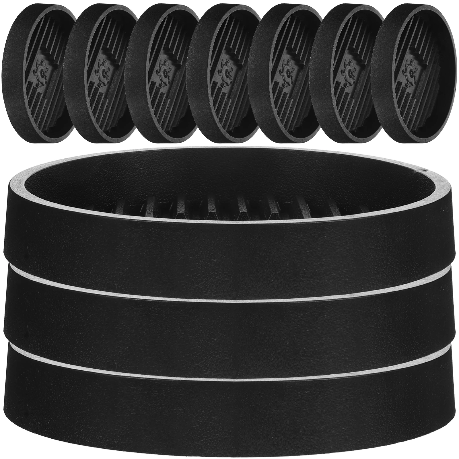 

10pcs Thickened Chassis Pad Round Plastic Drip Tray for Plants Saucers 140mm Black Brown Planter Trays Water Collector