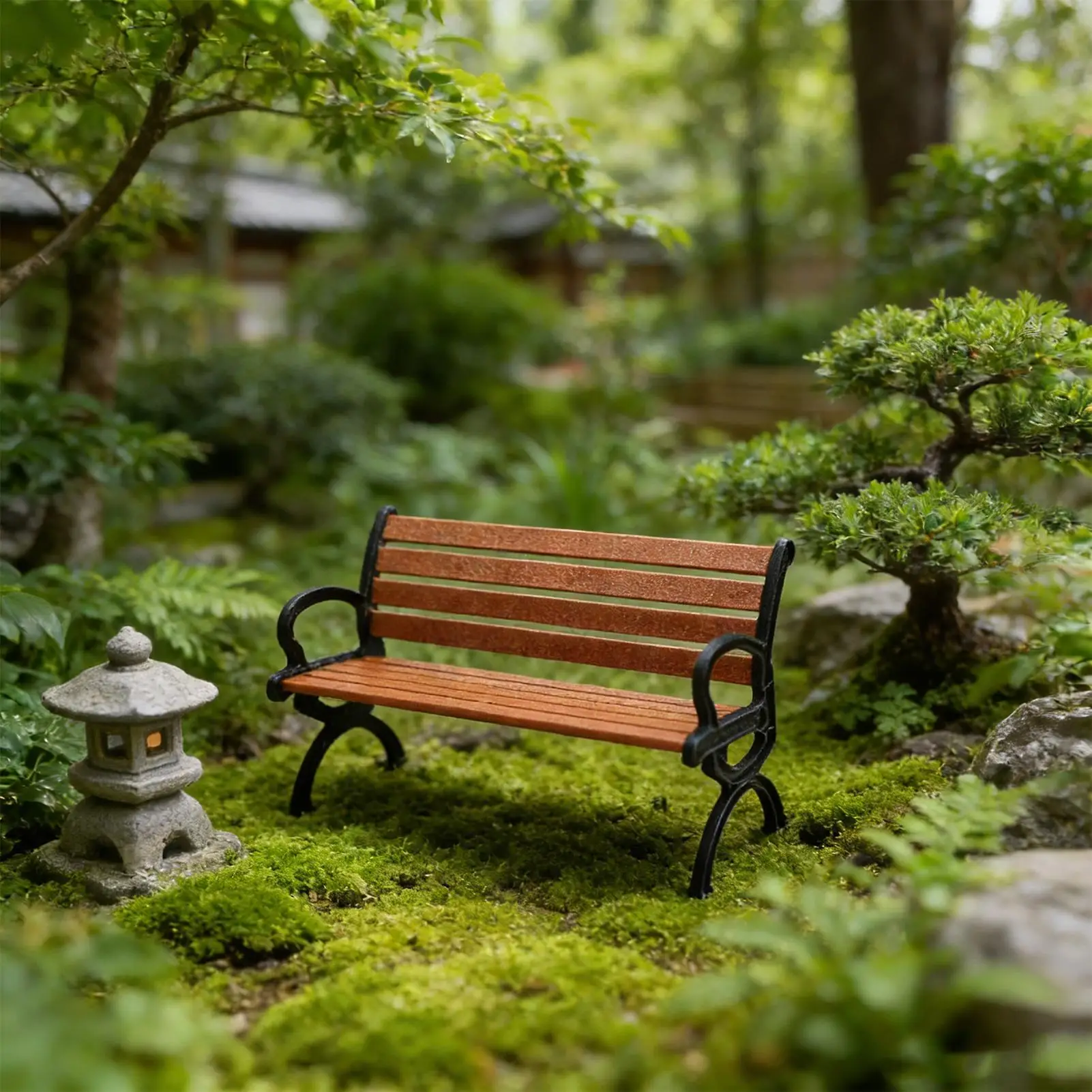 

Miniature Fairy Garden Bench Doll House Accessories Decoration Furniture 1:12 Mini Garden Bench Toy For Children Boys Pupils