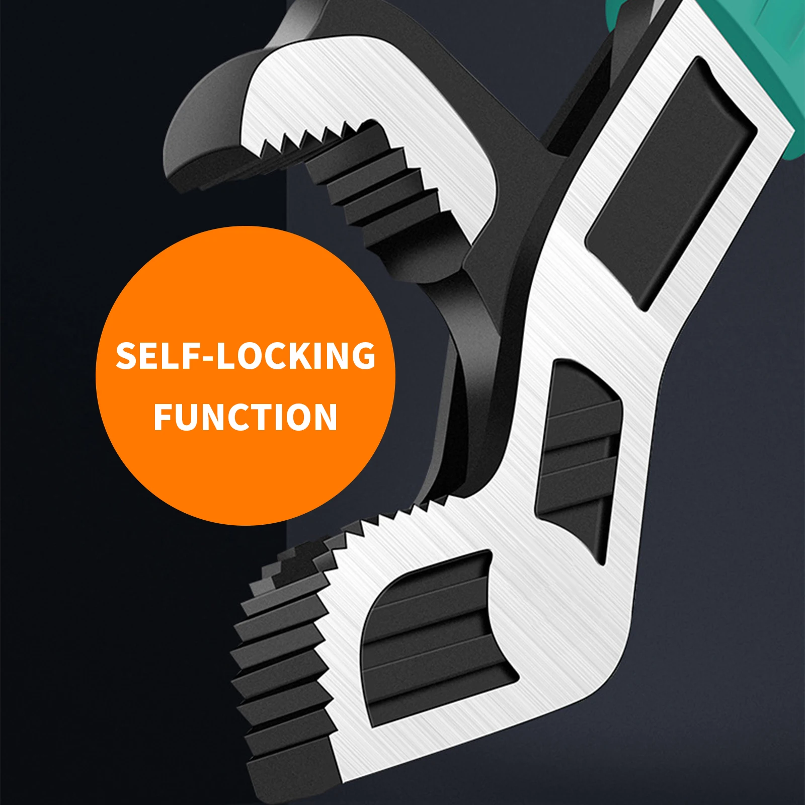 2 قطعة مفتاح الأنابيب عالية الكربون أنابيب الصلب المفك سميكة الأنابيب قبضة أداة قابل للتعديل الأنابيب تحول وجع الذاتي قفل وجع #2