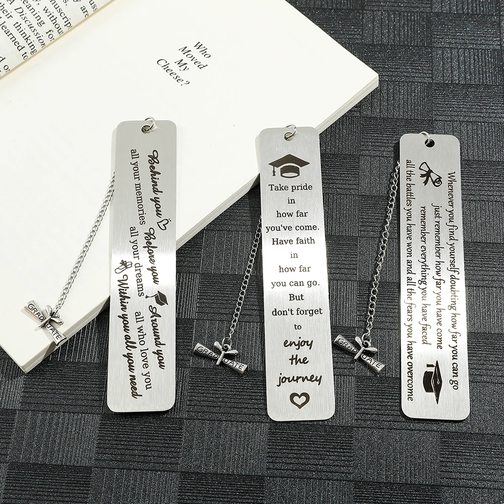 Graduation Season Happy Bookmarks Inspirational Metal Bookmarks Stationery Graduation Gifts For Book Lovers School Supplies