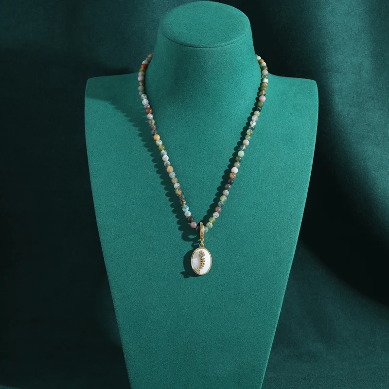 خمر بوهيميا الخرز قلادة امرأة الزفاف الأفريقية سحر قلادة عظم السمك مجوهرات فاخرة مصمم اكسسوارات الذكرى #4