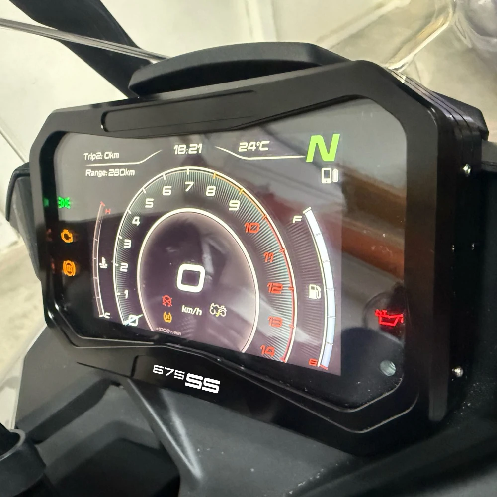 For CFMOTO CF MOTO 675SS SS675 675 SS 675 CF675SS 2024 2025 2026 Motorcycle Accessories TFT Theft Meter Frame Screen Protection