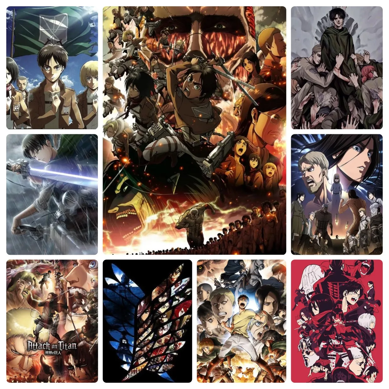 

Various Sizes Japanese Anime Attack on Titan Cartoon Jigsaw Puzzles Educational Games Colorful Puzzles Gifts Home Decor