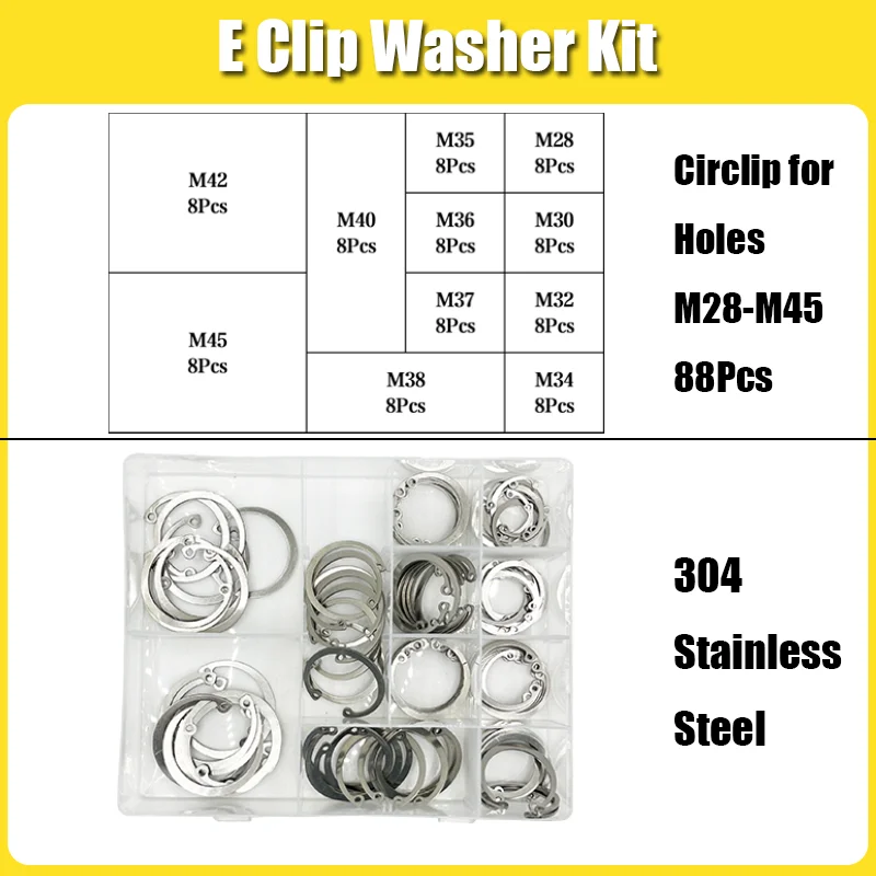 C-Typ Interne Sicherungsringe für Löcher aus Edelstahl und Kohlenstoffstahl, E-Ringe, Schnappverschluss-Sicherungsclips M1.5-M48, Sicherungsring-Set für Wellen – Detail 16