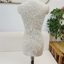 2026 new items Lace diy Lace with sequin and 3D flowers wedding dress fabric Lace