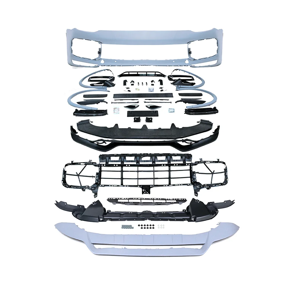 

Heavy-duty FORCayenne Turbo Style Lightweight Carbon Fiber Front Bumper Assembly TKT Front Lip BODYKIT 2018-2023