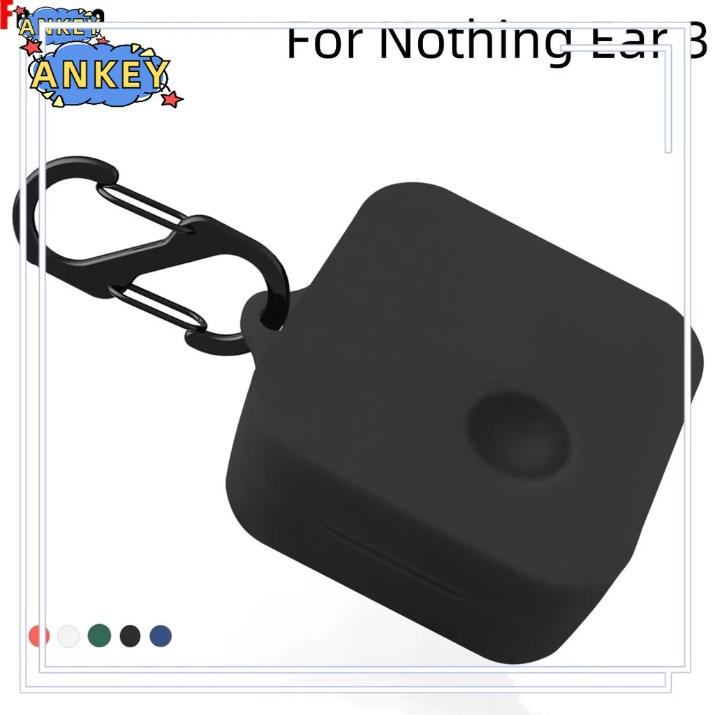 Case for Nothing Ear 3 (2025) Earphone Silicone Cases With Hook Protective Shockproof Wireless Earphone Cover