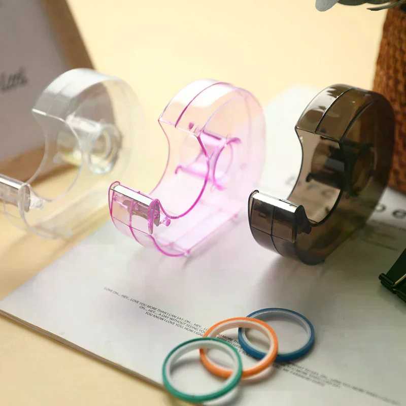 

Random Color Tape Dispenser Cutting Student Tape Dispenser Acrylic Stationery Office School Supplies New