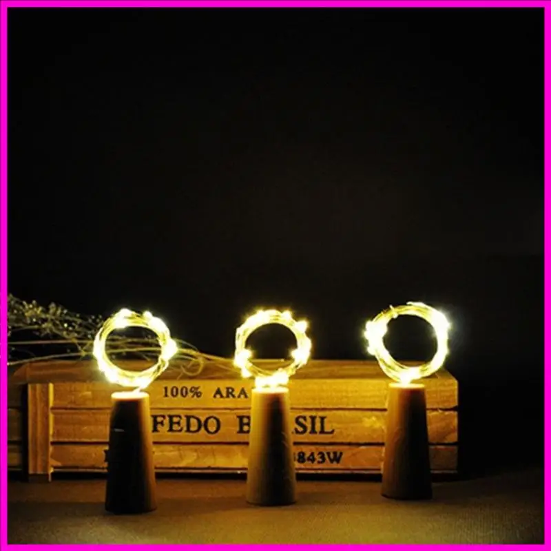 57BE LED ไวน์ขวดขวดพร้อมไฟสตริงชาร์จ USB ไฟ LED แบบชาร์จไฟได้