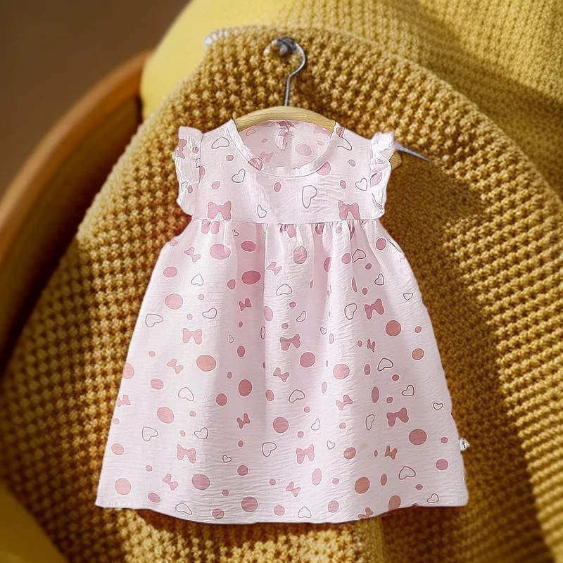 Girls Summer Dress Childrens Floral Princess Dress Fairy Style Summer Fashion Sleeveless Dress