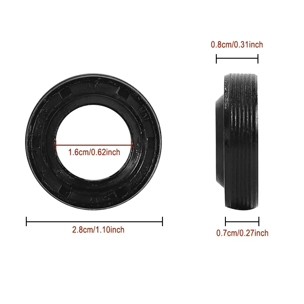 Ein Paar verdickter Gummiring für Vorderradrahmen für Ninebot Max G30P Dichtungsring Kickscooter Skelett Öldichtung Motorabdeckung