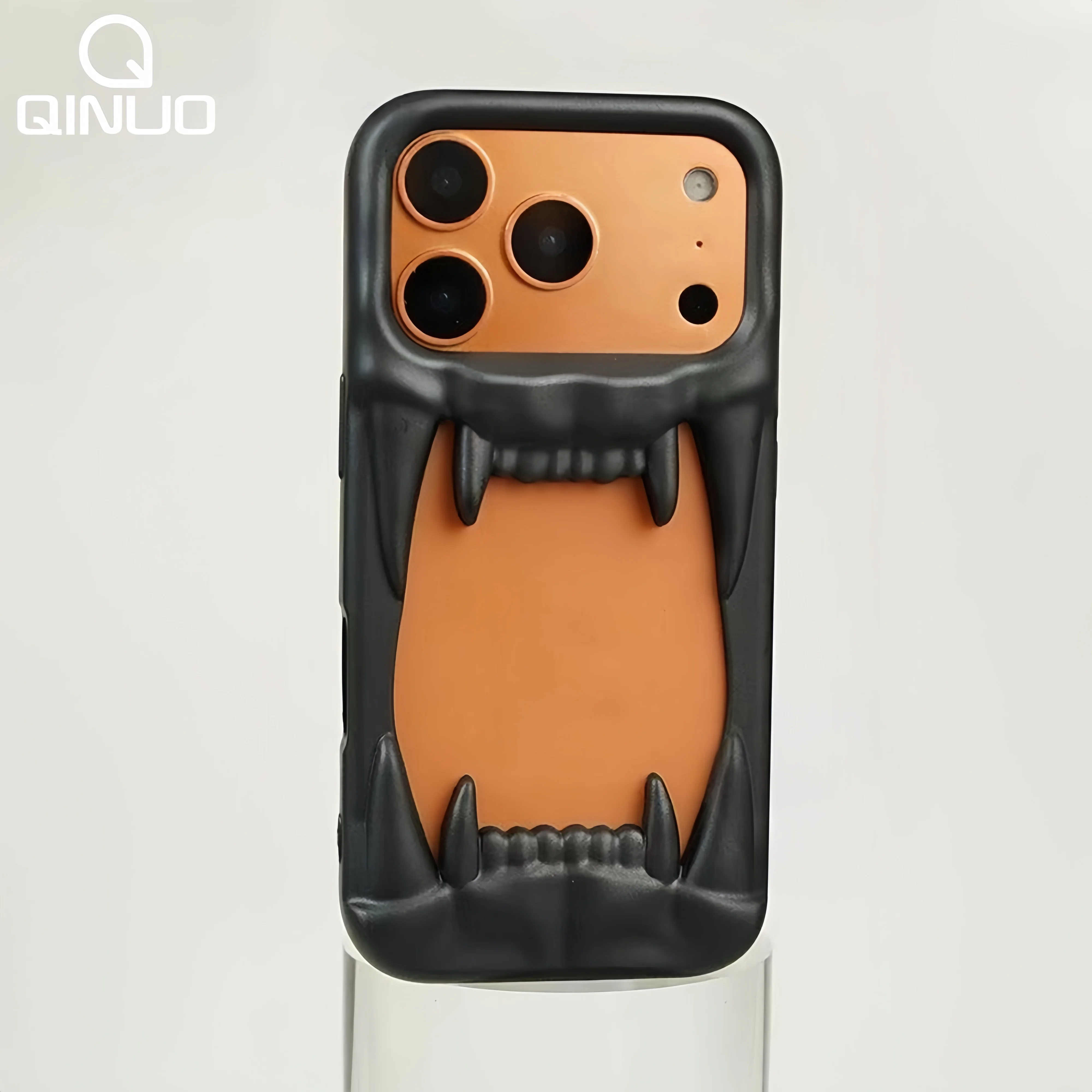 3D Matte Tiger Teeth Hollow Phone Case for iPhone 17 16 15 14 Plus 13 12 11  Pro Max 16E Plating Shockproof Dissipate Heat Cover - AliExpress 202192403