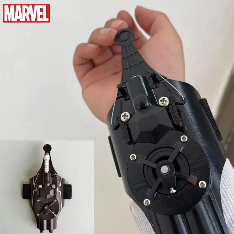 Ml Marvel Legends Fully Automatic Peripheral Spiderman Web Shooters Spider Silk Launcher Rope Device Cosplay Toy Christmas Gift