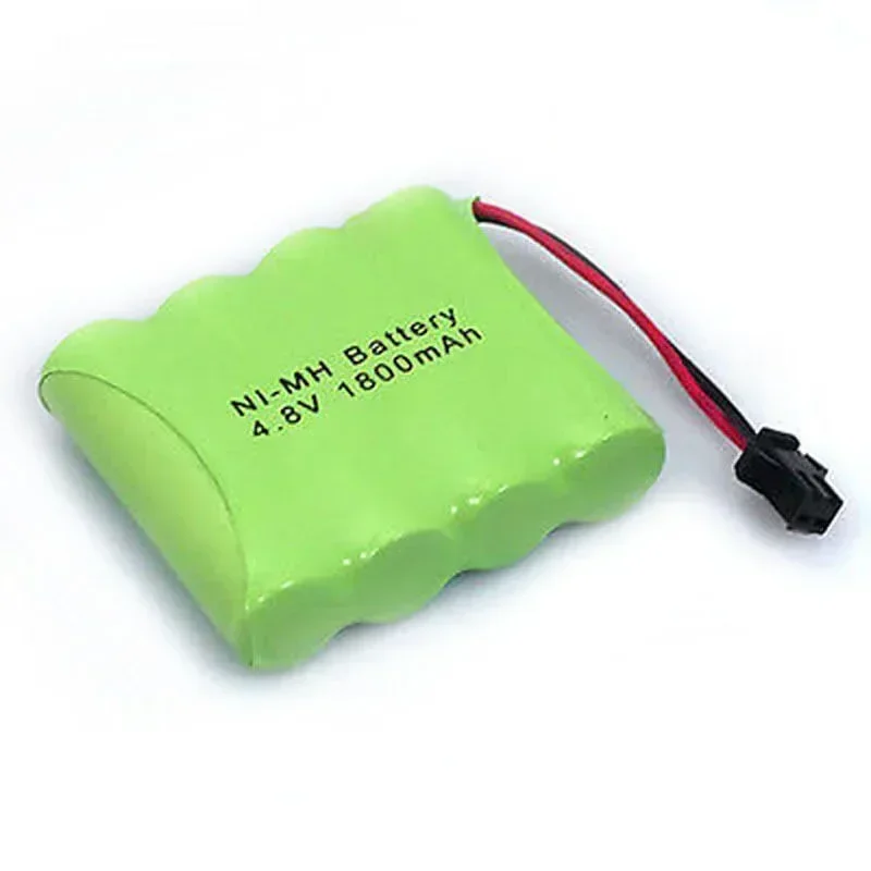 Brand New 4.8V 1800mAh 4x AA NIMH RC Rechargeable Battery Pack with Small Clip Plug for Helicopter Robot Car Toys