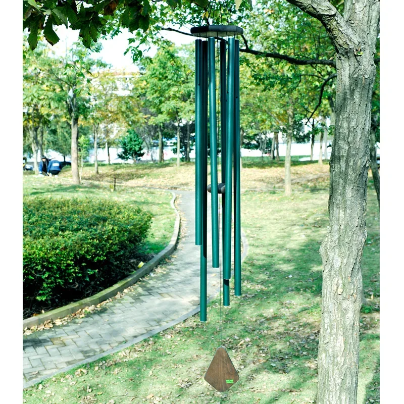 Sacred Resonance D Pentatonic Wind Chimes - Large Aluminum Meditation Bells for Garden & Spiritual Spaces