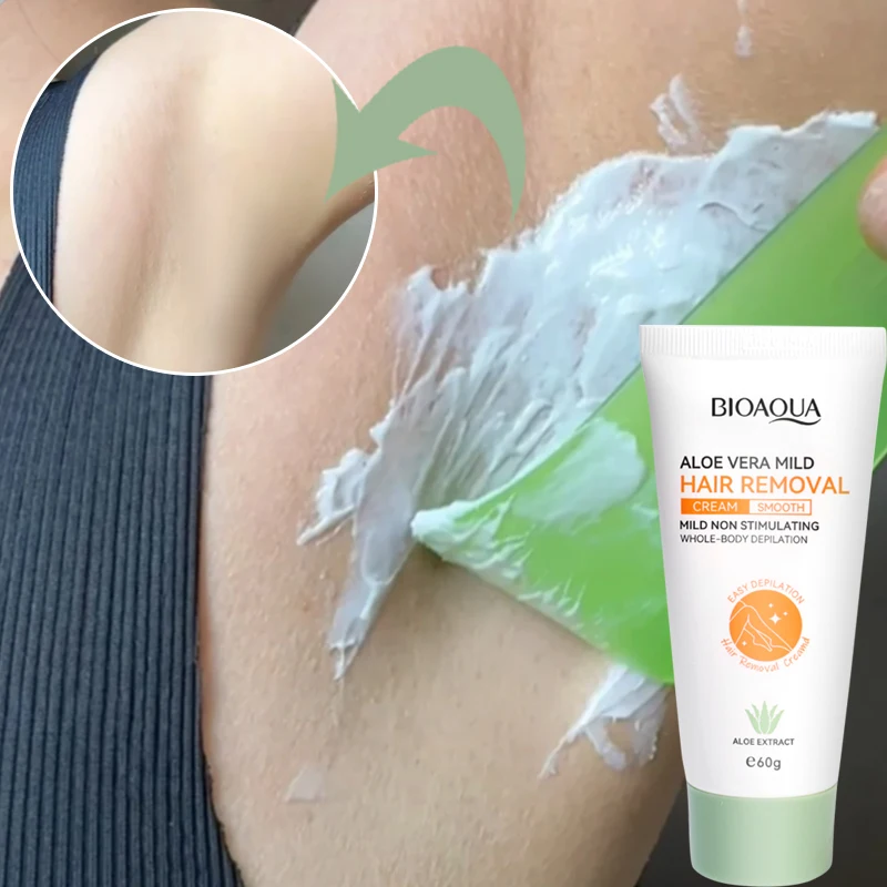 60g Painless Fast Hair Removal Cream Underarm Face Body Leg Private Areas Hairs Remove Aloe Vera Depilatory Wax Women Men Care