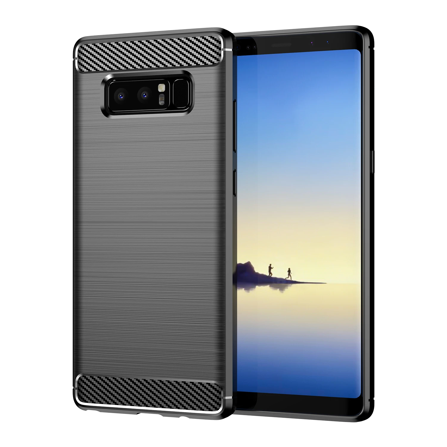 Shockproof Matte Case for Samsung Note8 Galaxy Note 9 7 10plus 5G Carbon Fiber Cover for Galaxy s9 s8 plus s10 5g Silicone Cases