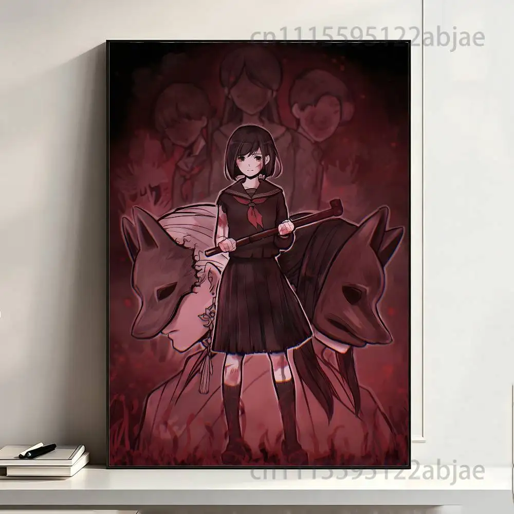 K-Kotoyuki S-Silent hill F-F Poster Waterproof HD Wall Art Decal Self-Adhesive Aesthetic Decor For Home Living