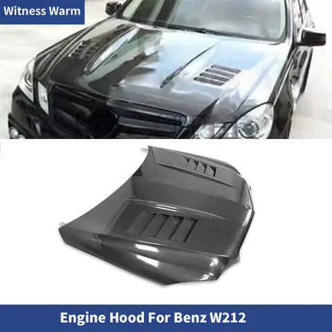 탄소 섬유 프론트 엔진 후드 보닛 커버, 메르세데스 벤츠 E 클래스 W212 E350 E300, 차체 키트 10-13