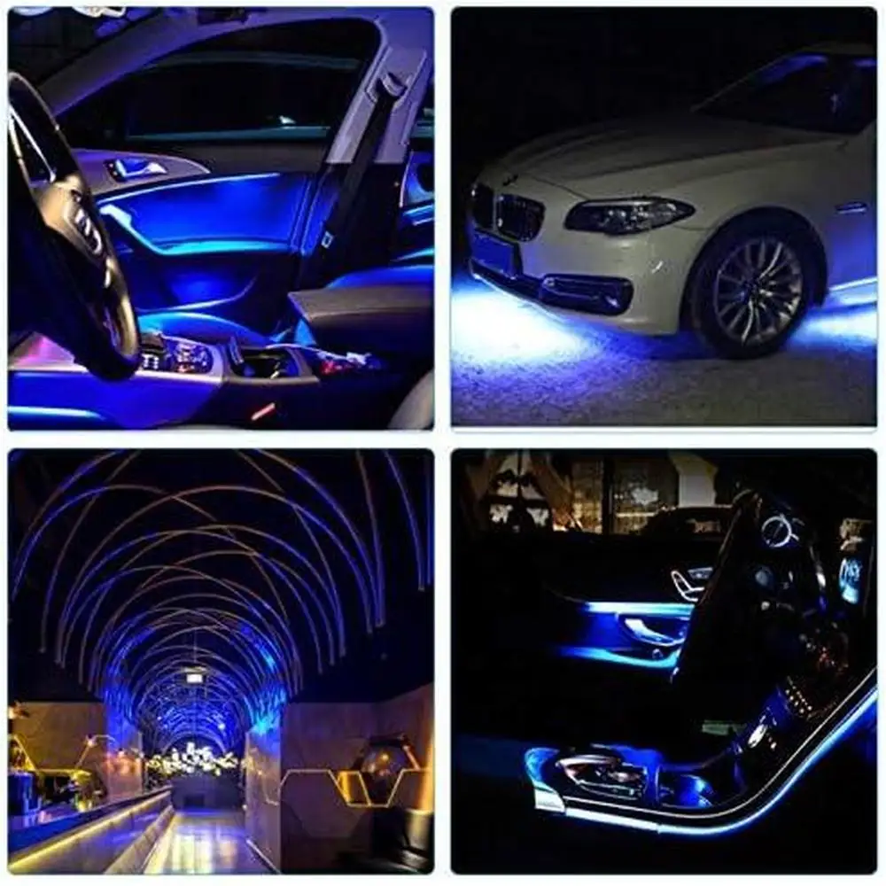 12V 2Pcs  30cm  Car LED  Strip Lights DRL Daytime Running Light  Universal For Motorcycles Cars ATVs, Home Decorative Lighting