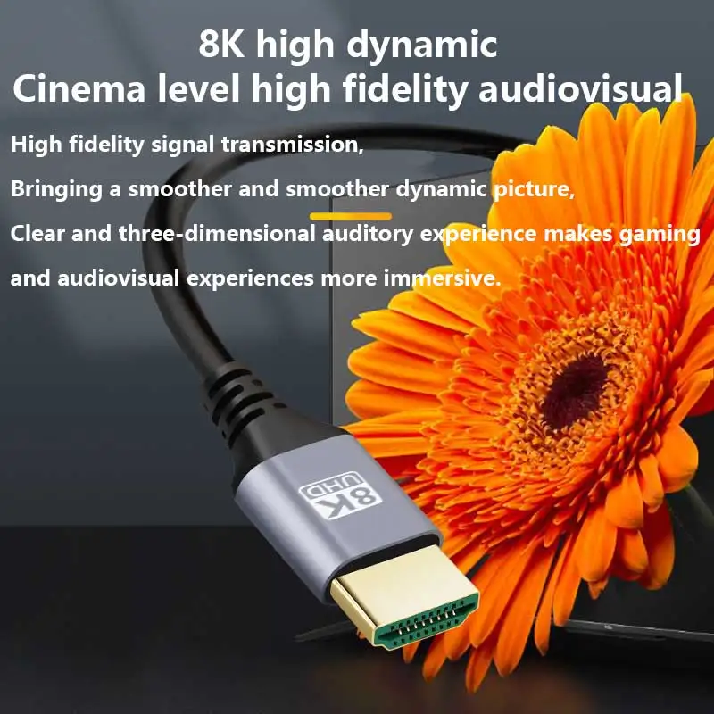 8K HDMI Cable 0.5M 1M 1.5M 2M 3M 5M High Quality Ultra HD HD TV Laptop Projector PS4 PS5