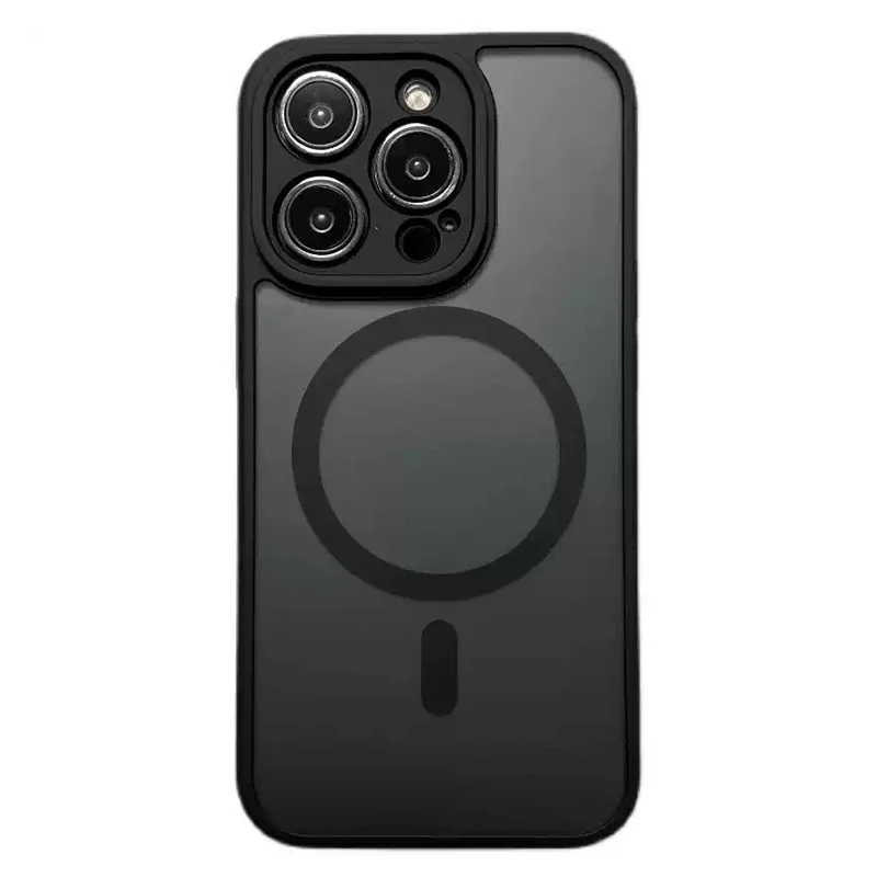 Magnetyczne etui do bezprzewodowego ładowania MagSafe, kompatybilne z iPhone 18, 17, 16, 15, 14, 13, 12, 11 Pro Max – luksusowe, matowe, półprzezroczyste, odporne na wstrząsy. — 2