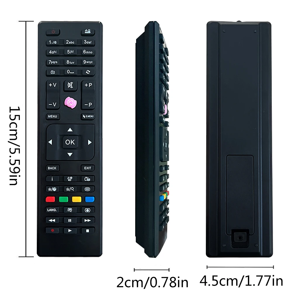 TECHWOOD Smart TV Remote Control RC4870 RC4875 Compatible with TELEFUNKEN RC4849 for HITACHI Telefunken Finlux Shar