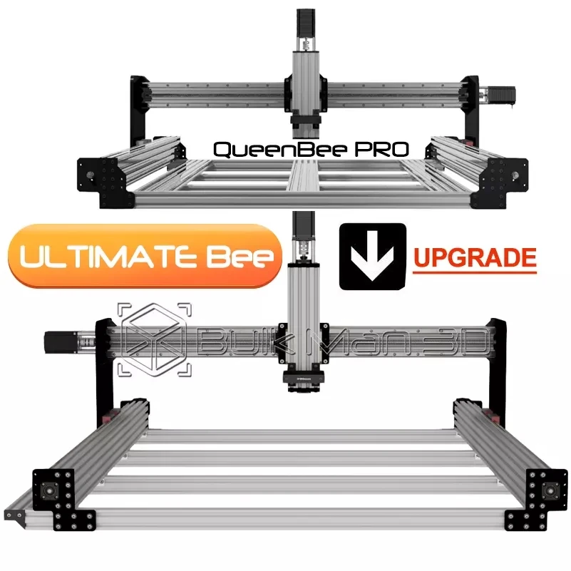 21% di sconto sul Kit di aggiornamento BulkMan3D per convertire QueenBee Pro in vite a ricircolo di sfere ULTIMATE Bee CNC Router CNC a 4 assi fresatrice per incisione