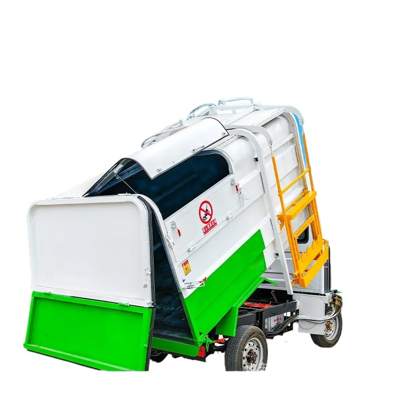 Self-unloading and self-loading, electric garbage truck, community garbage pickup truck y