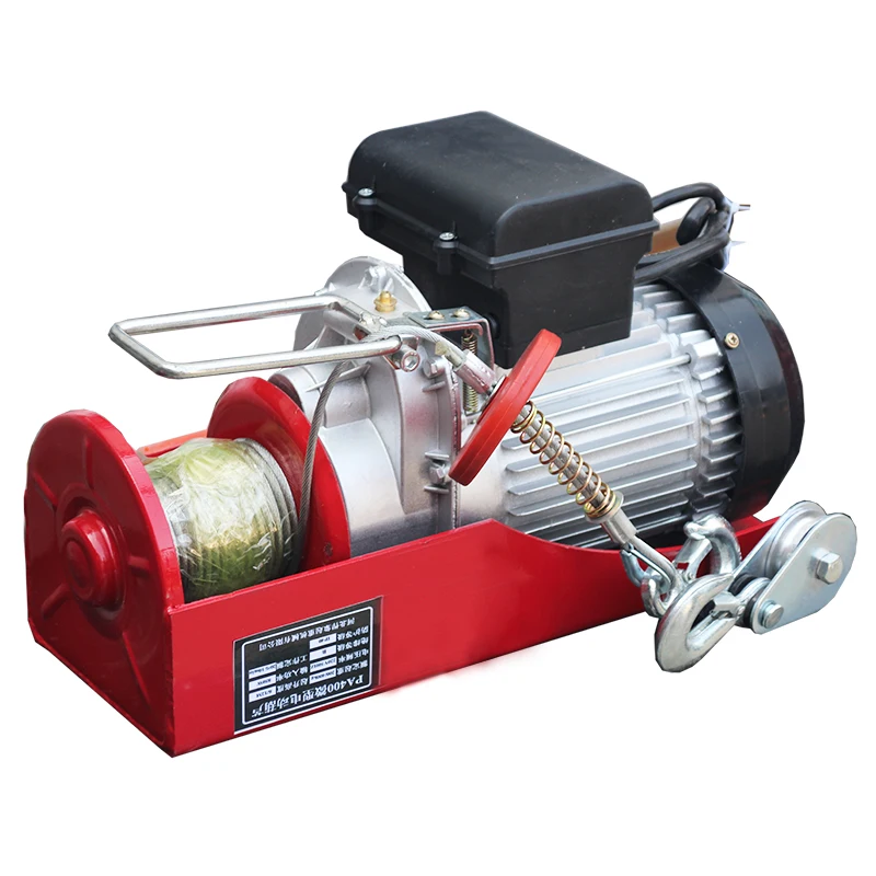 Mini Electric Wire Rope Hoist with Chain 100kg-1200kg Capacity 220v Voltage