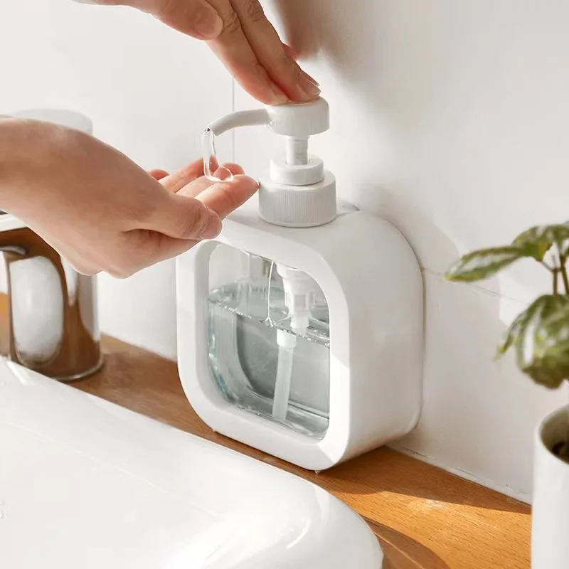 

300/500ml Bathroom Empty Bottle Dispenser with Press Pump for Soap Shampoo Shower Lotion Portable Travel Hand Washing Bottle