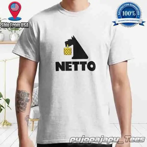 New Item Netto supermarket American Funny  Logo Men's T-Shirt Size S-5XL