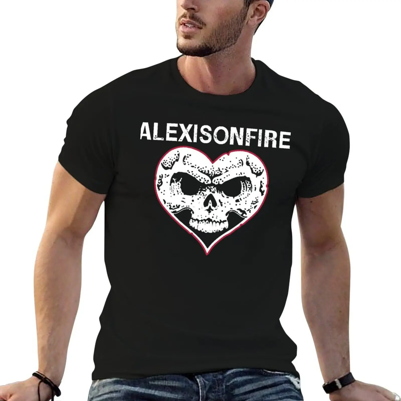 Alexisonfire skull T-Shirt Comfortable Basic Crew Neck Tee