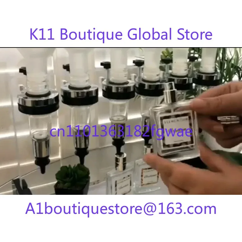 Tempat Parfum Logam Lurus 8 Kepala 375ml Dispenser Parfum Stand Pengisi Parfum Bar Parfum