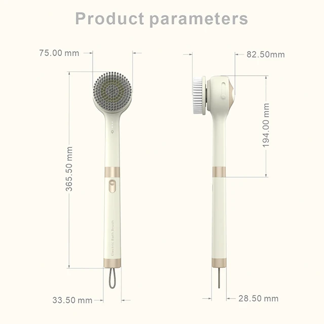 Detachable Multi-functional Electric Massage Hine Rub Back Cleaning Bath Brush