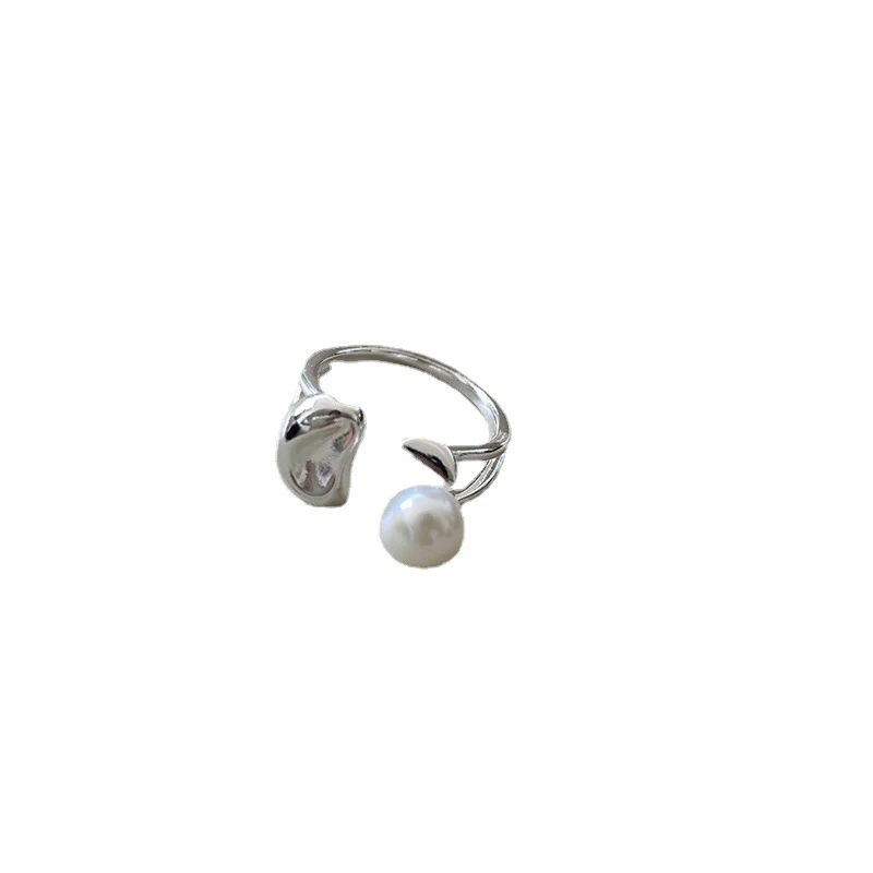 Mewanry Trendy Irregular Pearl Adjustable Finger Rings For Women Creative Gentle Elegant New Jewelry Gift Party Wedding anillos