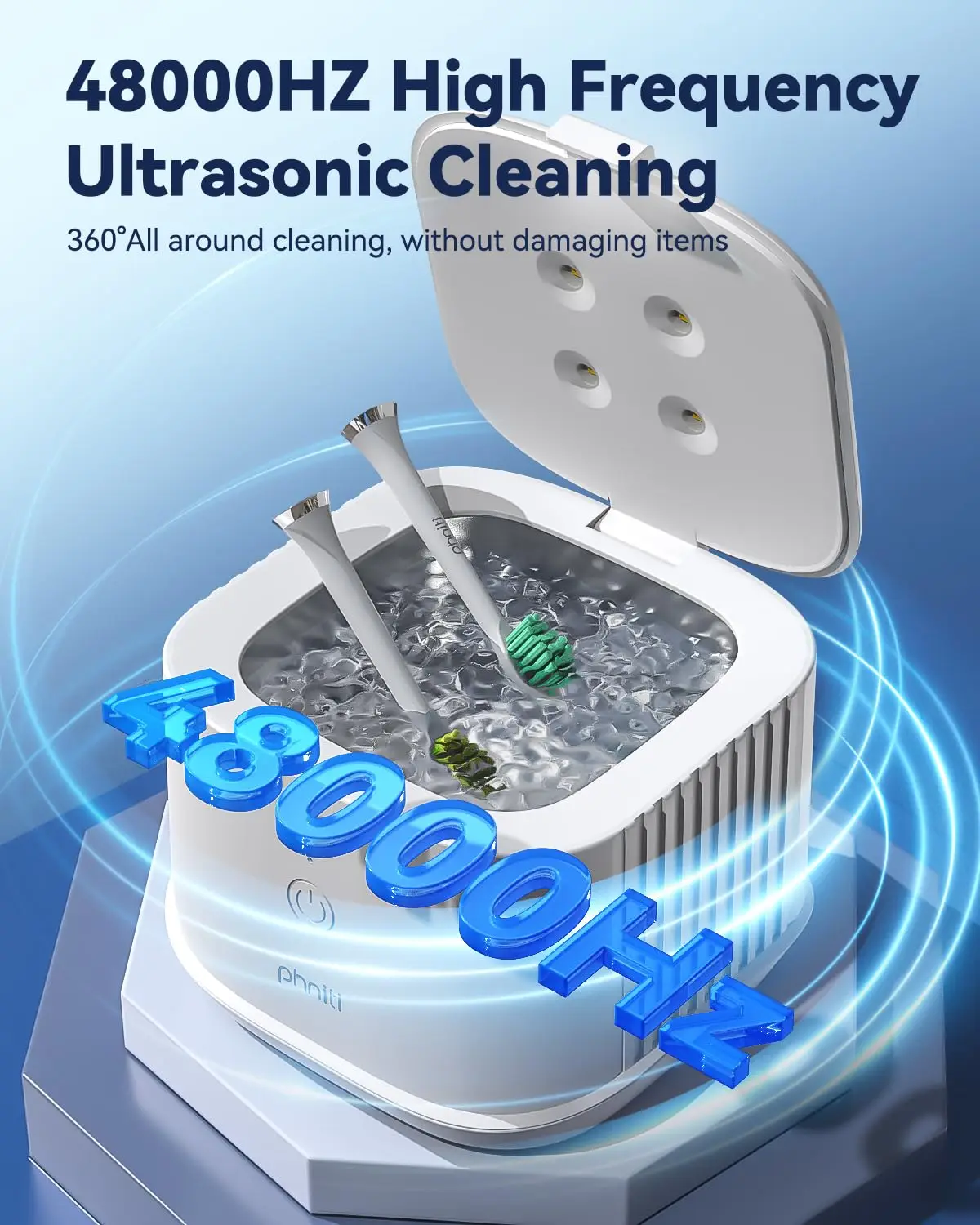 2025 آلة تنظيف الأشعة فوق البنفسجية الجديدة للمجوهرات والنظارات ومنظف الأسنان بالموجات فوق الصوتية