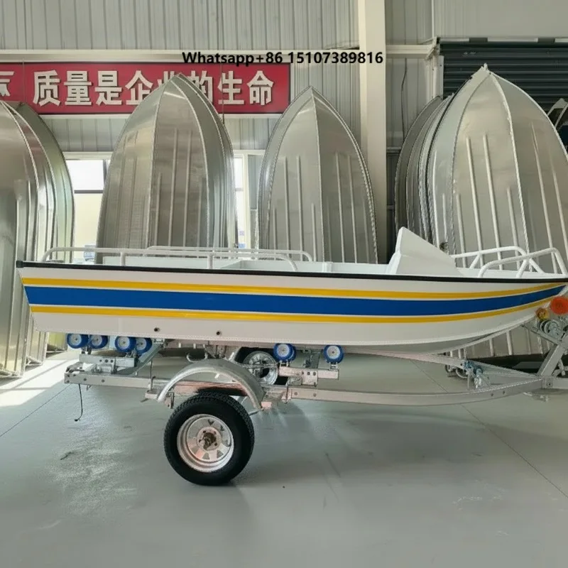 High Quality Cheap Engine Wheel System Aluminum Boat Small Speed Yacht for Central Asia Uzbekistan Kyrgyzstan and Kazakhstan