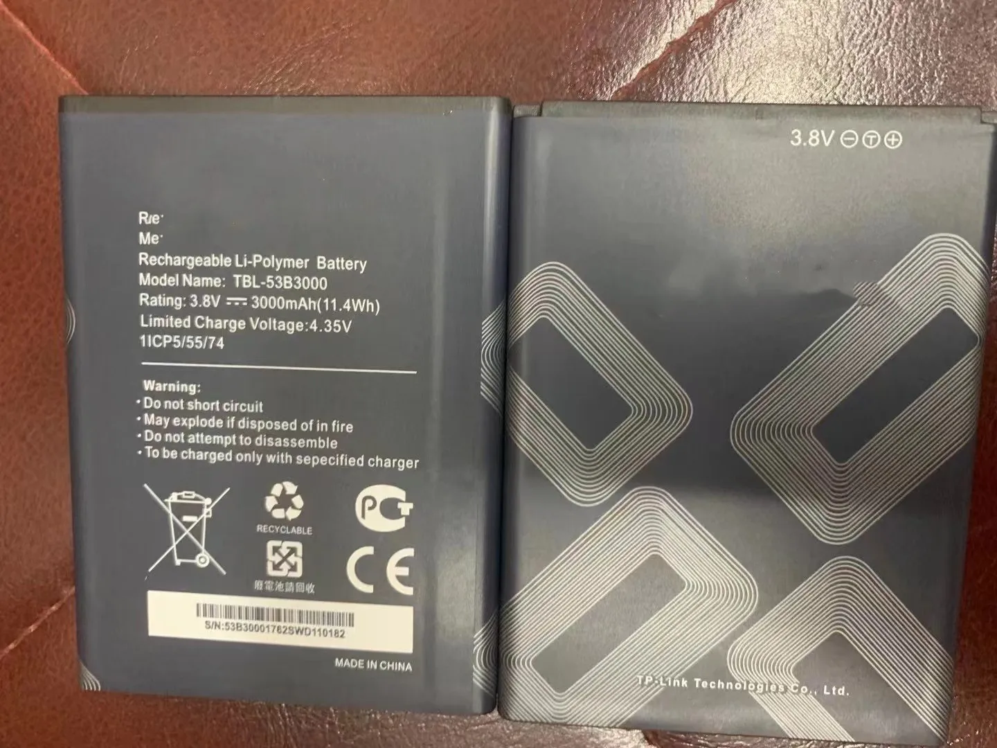 new originai for TP-LINK TBL-53B3000 wifi battery