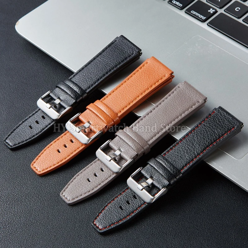 22 مللي متر حزام ساعة جلد لساعة هواوي GT4/3 برو GT2 برو الإفراج السريع المعصم الفرقة الرجال النساء استبدال الرياضة سوار ملحق