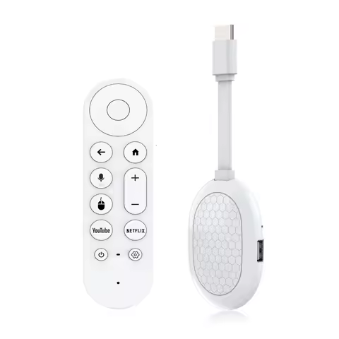 Smart TV Stick Android 14 Allwinner H313 Mortal Q2S Chromecast Comando à distância por voz WiFi 6 4K a 60 fps WiFi 6 Bluetooth 2 GB 8 GB 16 GB Streaming