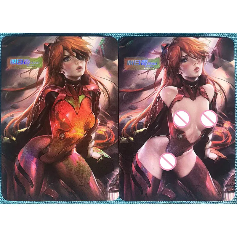 Anime Goddess Story DIY ACG Tsunade Asuka Langley Rem Tifa Lockhart Sexy Collection Cards Boys Toys Christmas Birthday Presents