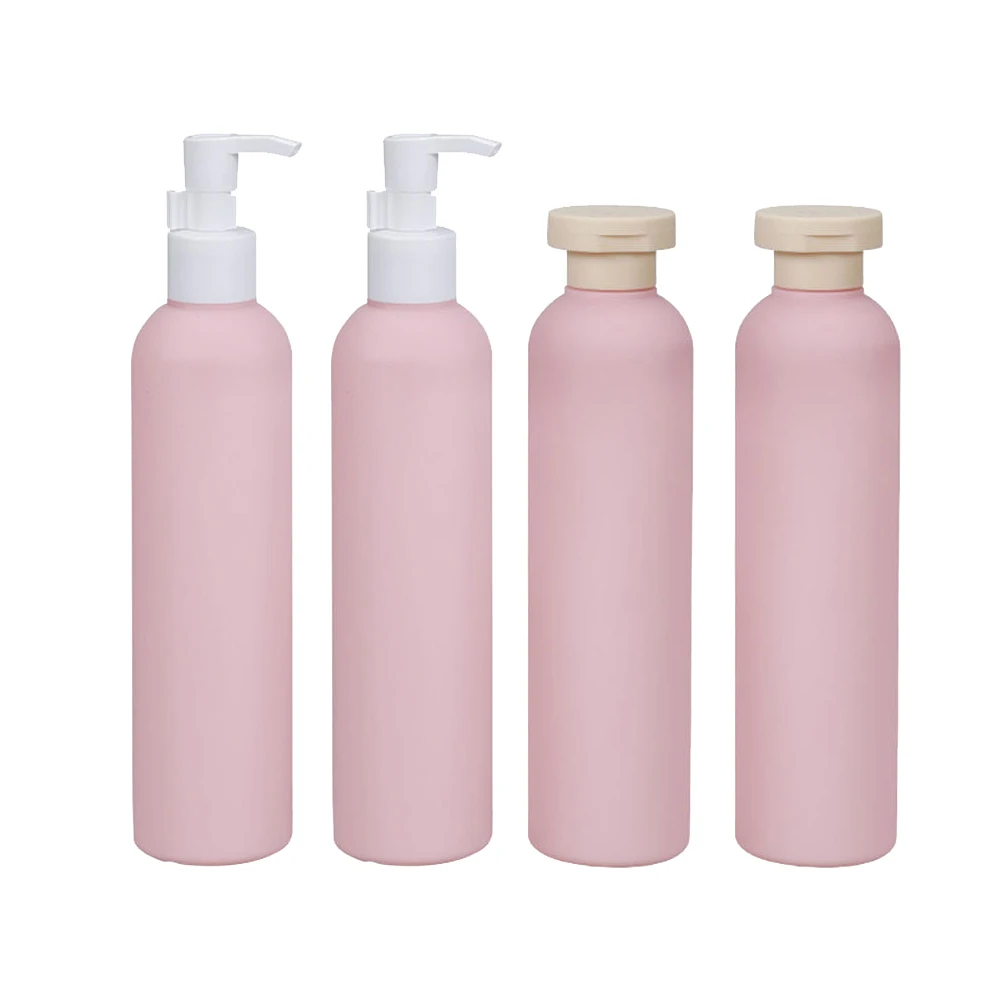1pc 100/200/260/300ml Flip Cover Lotion Bottle Plastic Soap Shampoo Dispenser Bottles with Pump Conditioner Shower Container